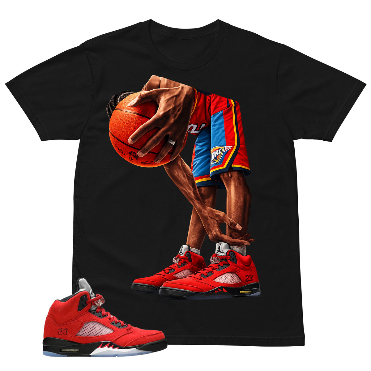 Graphic Tee Slam Dunk Shirt Match 5s Raging Bull