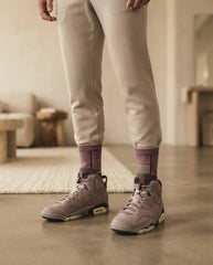 Smoky Mauve Socks – A Ma Maniere x Air Jordan 6 Retro Inspired Mid-Calf Unisex Crew Socks