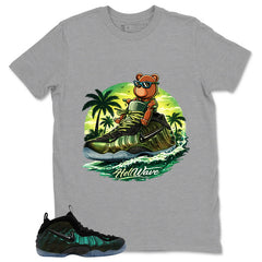 Sneaker Bear Jetski Shirt - Match Air Foamposite Pro Pine Green