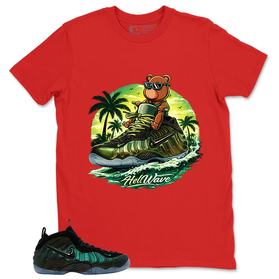 Sneaker Bear Jetski Shirt - Match Air Foamposite Pro Pine Green