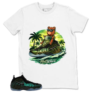 Sneaker Bear Jetski Shirt - Match Air Foamposite Pro Pine Green
