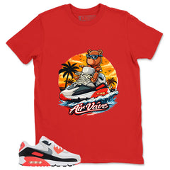 Sneaker Bear Jetski Shirt - Match Air Max 90 Infrared