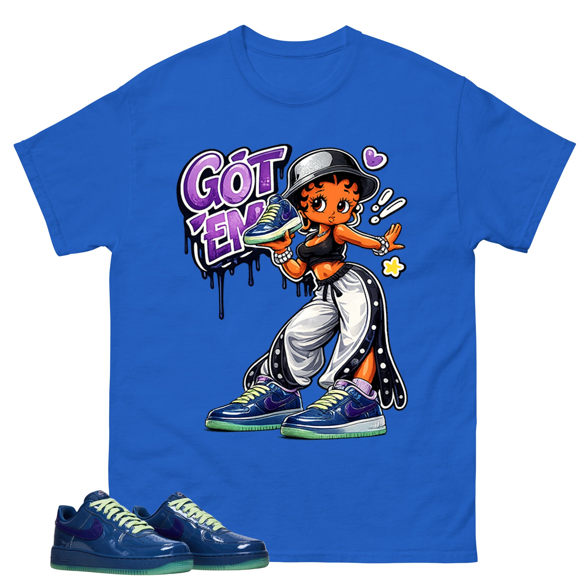 Sneaker Flex Graphic Tee, Shirt to Match Air Force 1 Mystic Navy, Air Force 1 Unisex Shirt