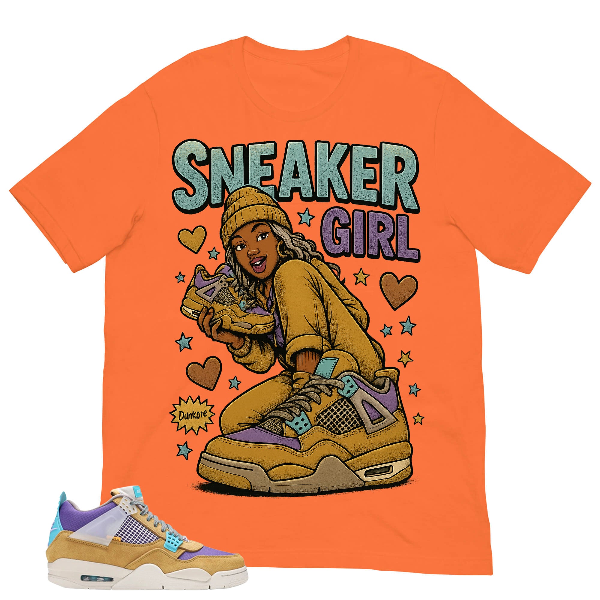 Sneaker Girl Shirt - Match Union LA x Air Jordan 4 Desert Moss