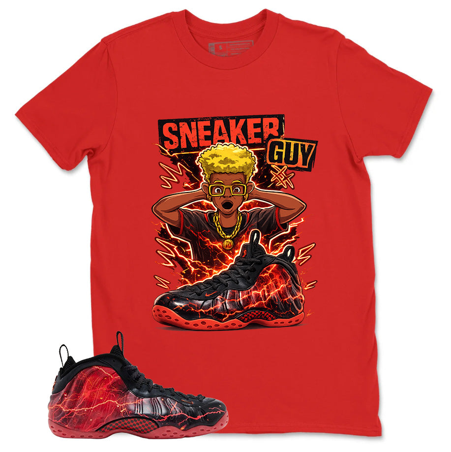 Sneaker Guy Graphic Tee, Shirt to Match Air Foamposite Stranger Things, Air Foamposite Unisex Blue Shirt