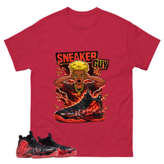 Sneaker Guy Graphic Tee, Shirt to Match Air Foamposite Stranger Things, Air Foamposite Unisex Blue Shirt