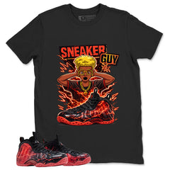 Sneaker Guy Graphic Tee, Shirt to Match Air Foamposite Stranger Things, Air Foamposite Unisex Blue Shirt