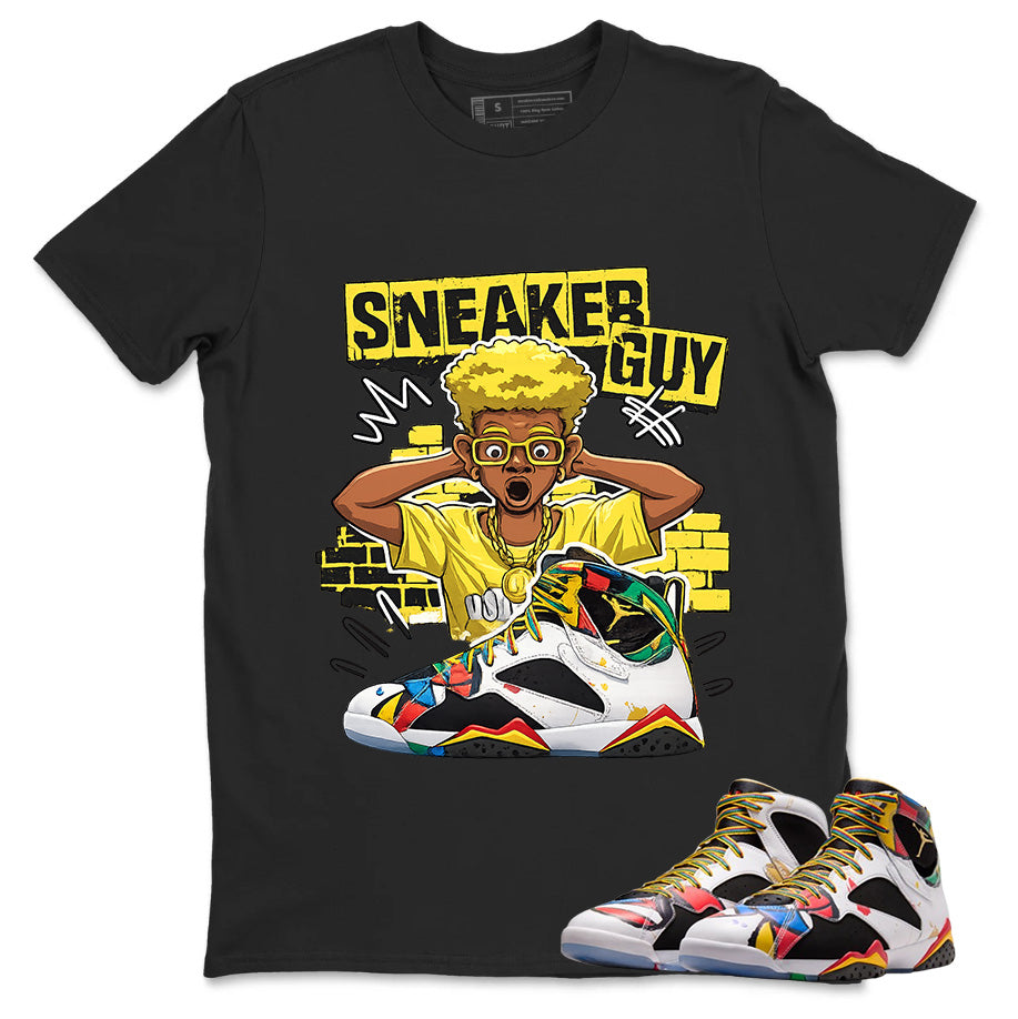 Sneaker Guy Graphic Tee, Shirt to Match Air Jordan 7 Miro, Air Jordan 7 Miro Unisex Shirt