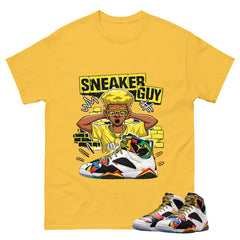 Sneaker Guy Graphic Tee, Shirt to Match Air Jordan 7 Miro, Air Jordan 7 Miro Unisex Shirt