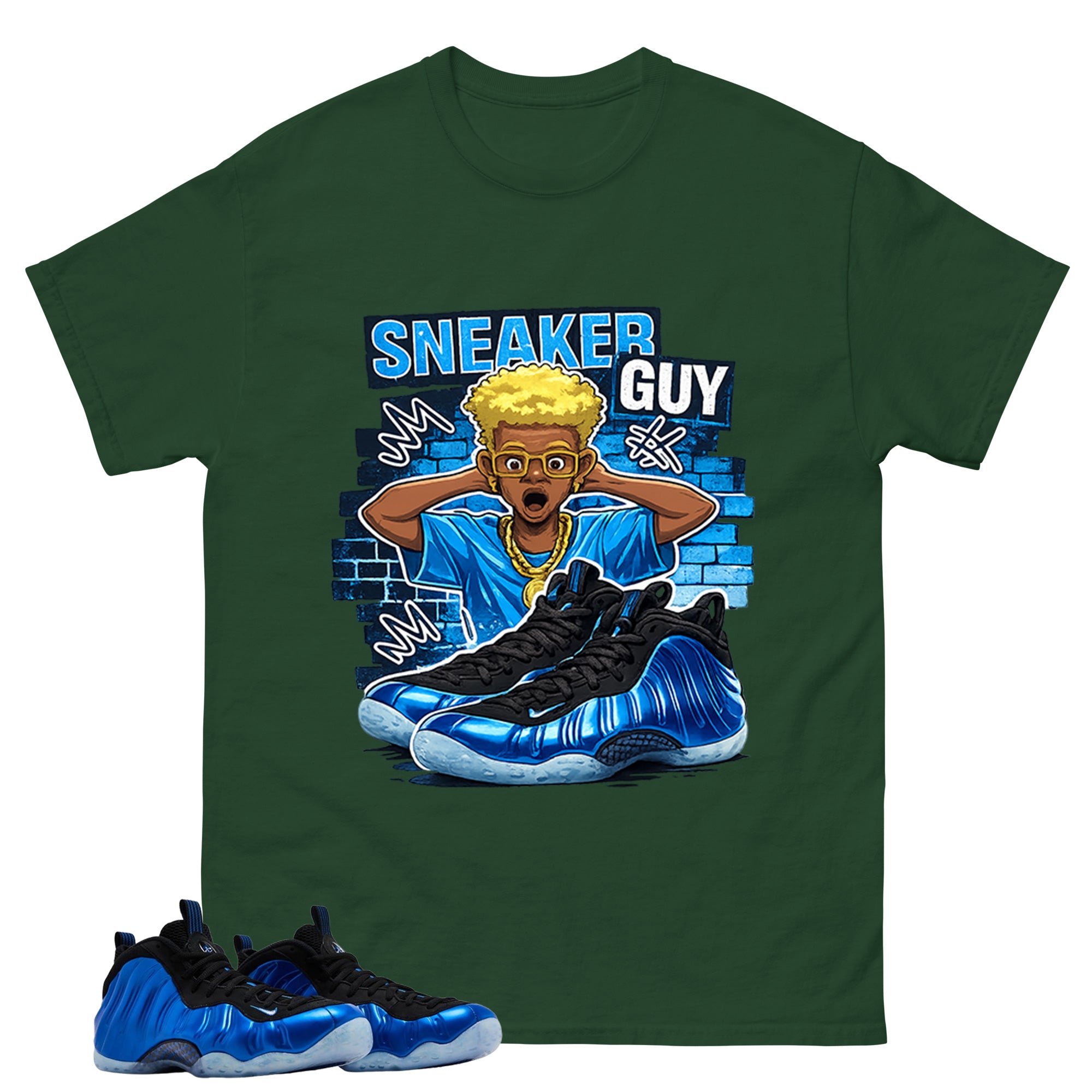 Sneaker Guy Shirt - Match Air Foamposite One Royal