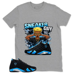 Sneaker Guy Shirt- Match Air Jordan 14 Black University Blue 2026