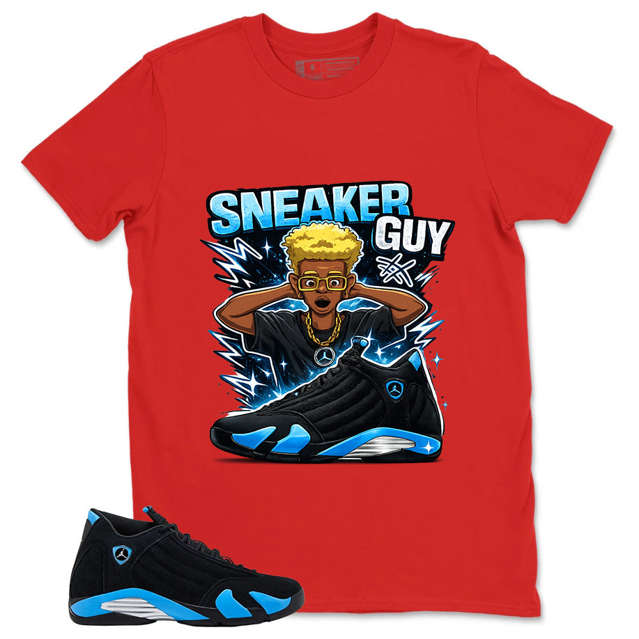 Sneaker Guy Shirt- Match Air Jordan 14 Black University Blue 2026