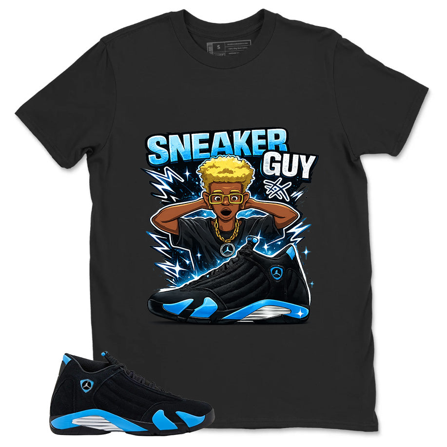 Sneaker Guy Shirt- Match Air Jordan 14 Black University Blue 2026