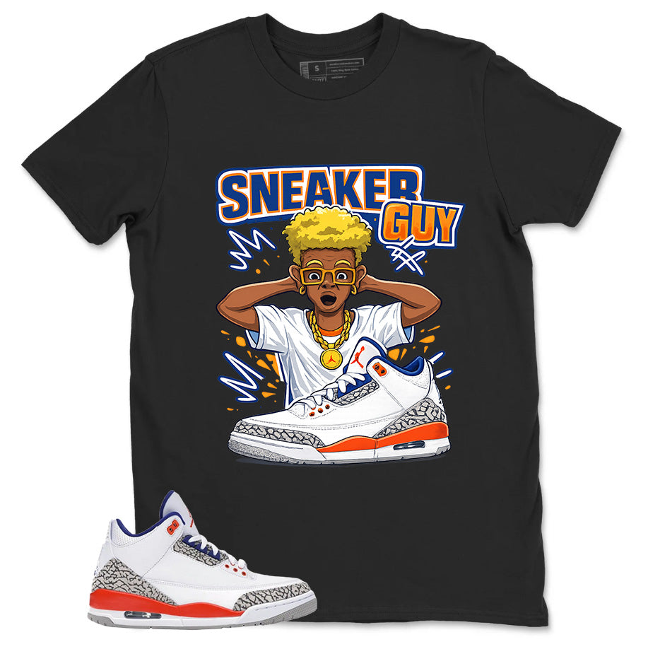 Sneaker Guy Shirt - Match Blue Air Jordan 3 Knicks