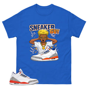 Sneaker Guy Shirt - Match Blue Air Jordan 3 Knicks