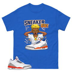 Sneaker Guy Shirt - Match Blue Air Jordan 3 Knicks