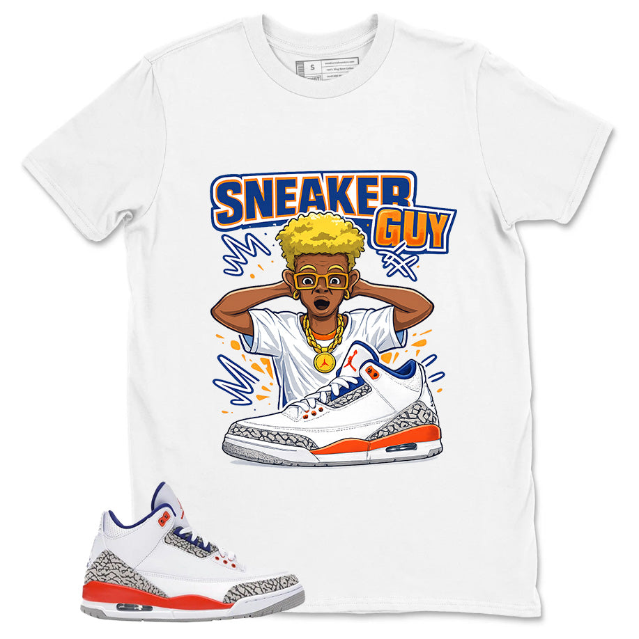 Sneaker Guy Shirt - Match Blue Air Jordan 3 Knicks