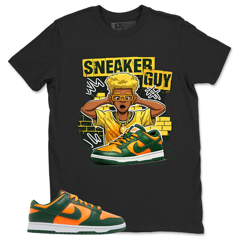 Sneaker Guy Shirt - Match Green Dunk Low Miami Hurricanes
