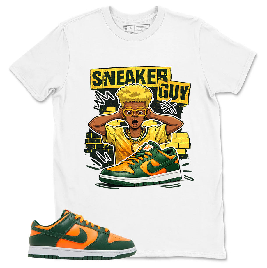 Sneaker Guy Shirt - Match Green Dunk Low Miami Hurricanes
