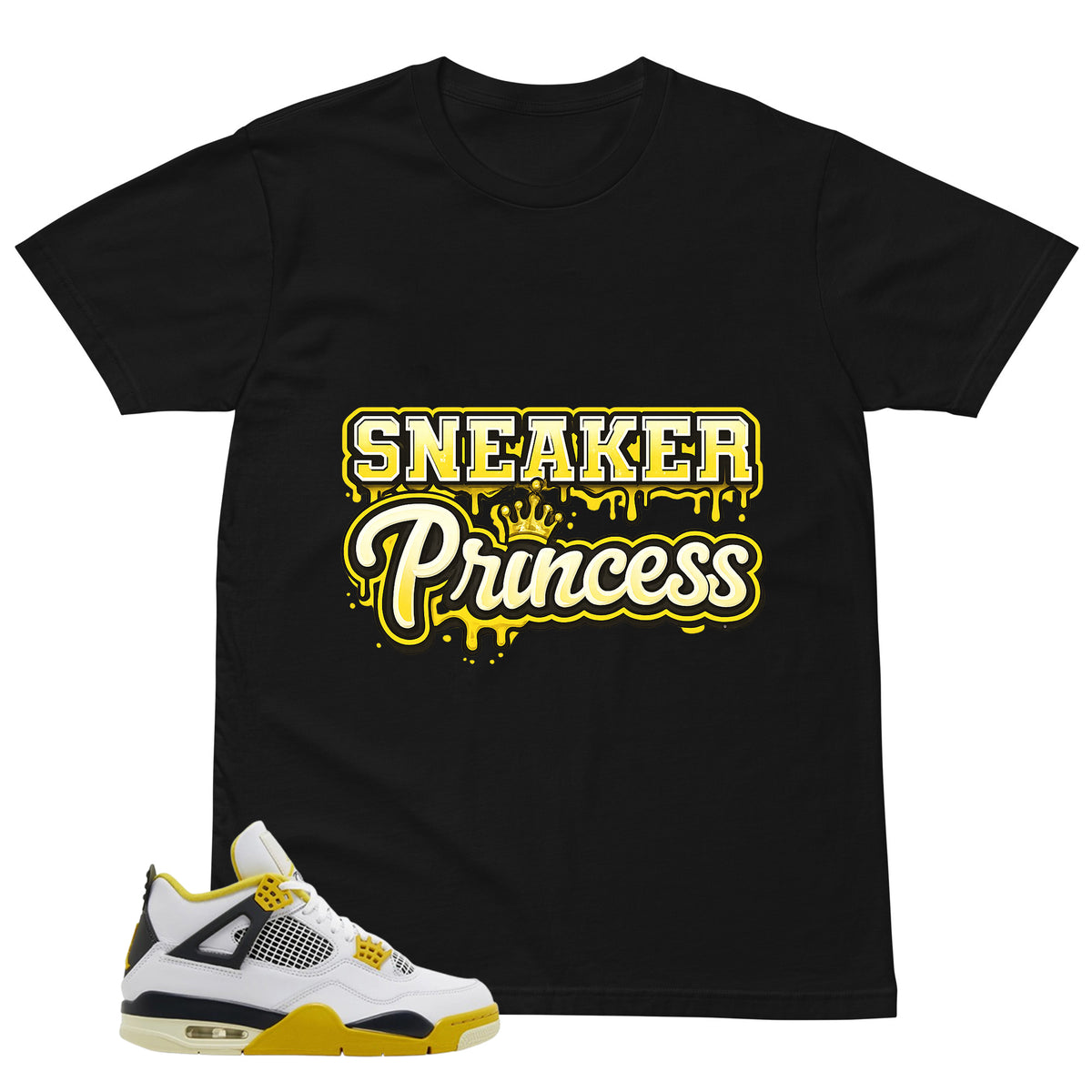 Sneaker Princess Shirt - Match Air Jordan 4 Vivid Sulfur