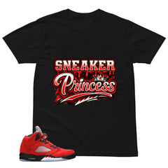 Graphic Tee Sneaker Princess Shirt Match 5s Raging Bull
