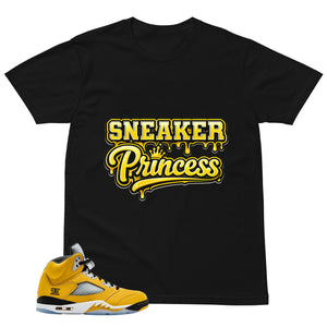 Graphic Tee to Matching T23 Tokyo 5s Sneaker Princess Shirt
