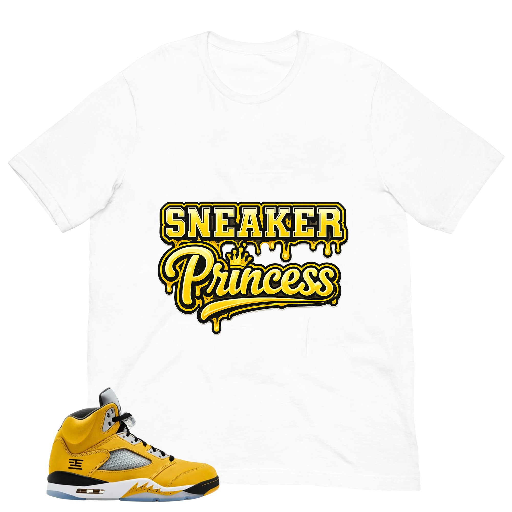 Graphic Tee to Matching T23 Tokyo 5s Sneaker Princess Shirt