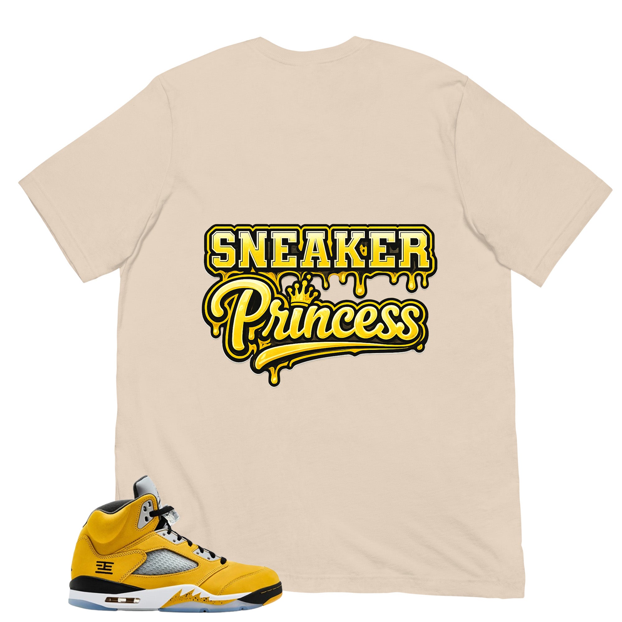 Graphic Tee to Matching T23 Tokyo 5s Sneaker Princess Shirt
