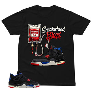 Sneakerhead Blood Shirt - Matching Air Jordan 4 Retro Rare Air