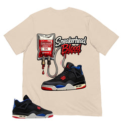 Sneakerhead Blood Shirt - Matching Air Jordan 4 Retro Rare Air