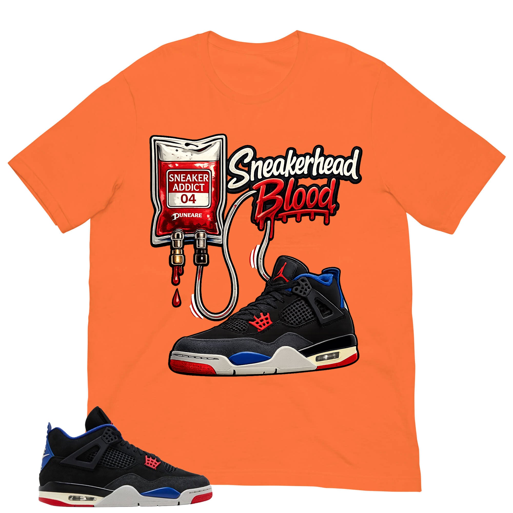 Sneakerhead Blood Shirt - Matching Air Jordan 4 Retro Rare Air