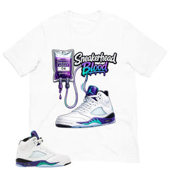 Sneakerhead Blood Shirt - Matching Air Jordan 5 Retro 'Grape' 2025