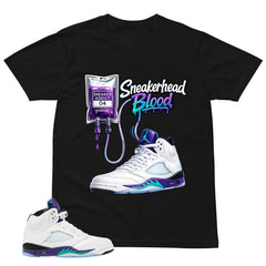 Sneakerhead Blood Shirt - Matching Air Jordan 5 Retro 'Grape' 2025
