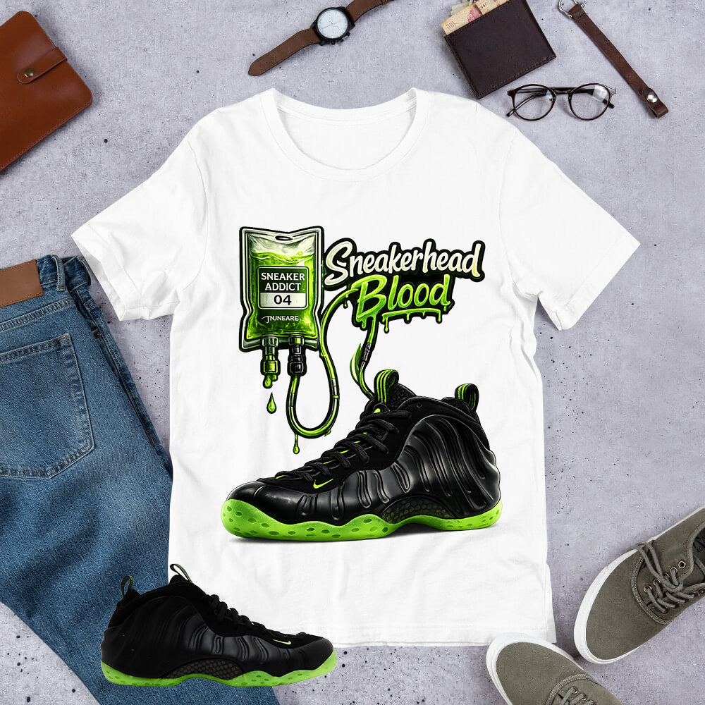 Sneakerhead Blood Shirt - Match Air Foamposite One Black Volt