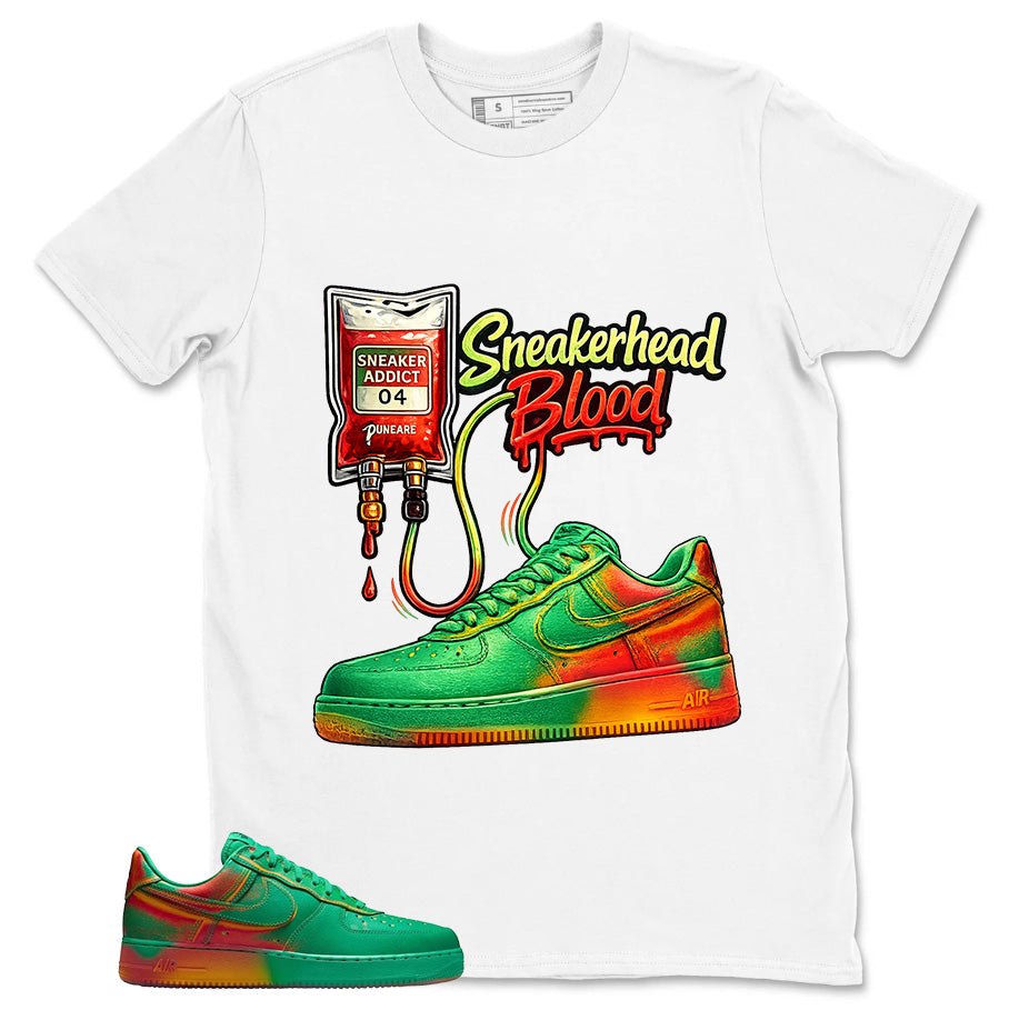 Sneakerhead Blood Shirt - Match Air Force 1 Stadium Green Crimson