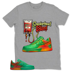 Sneakerhead Blood Shirt - Match Air Force 1 Stadium Green Crimson