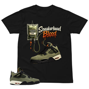 Sneakerhead Blood Shirt - Match  Air Jordan 4 Undefeated