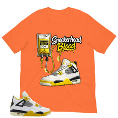 Sneakerhead Blood Shirt - Match Air Jordan 4 Vivid Sulfur