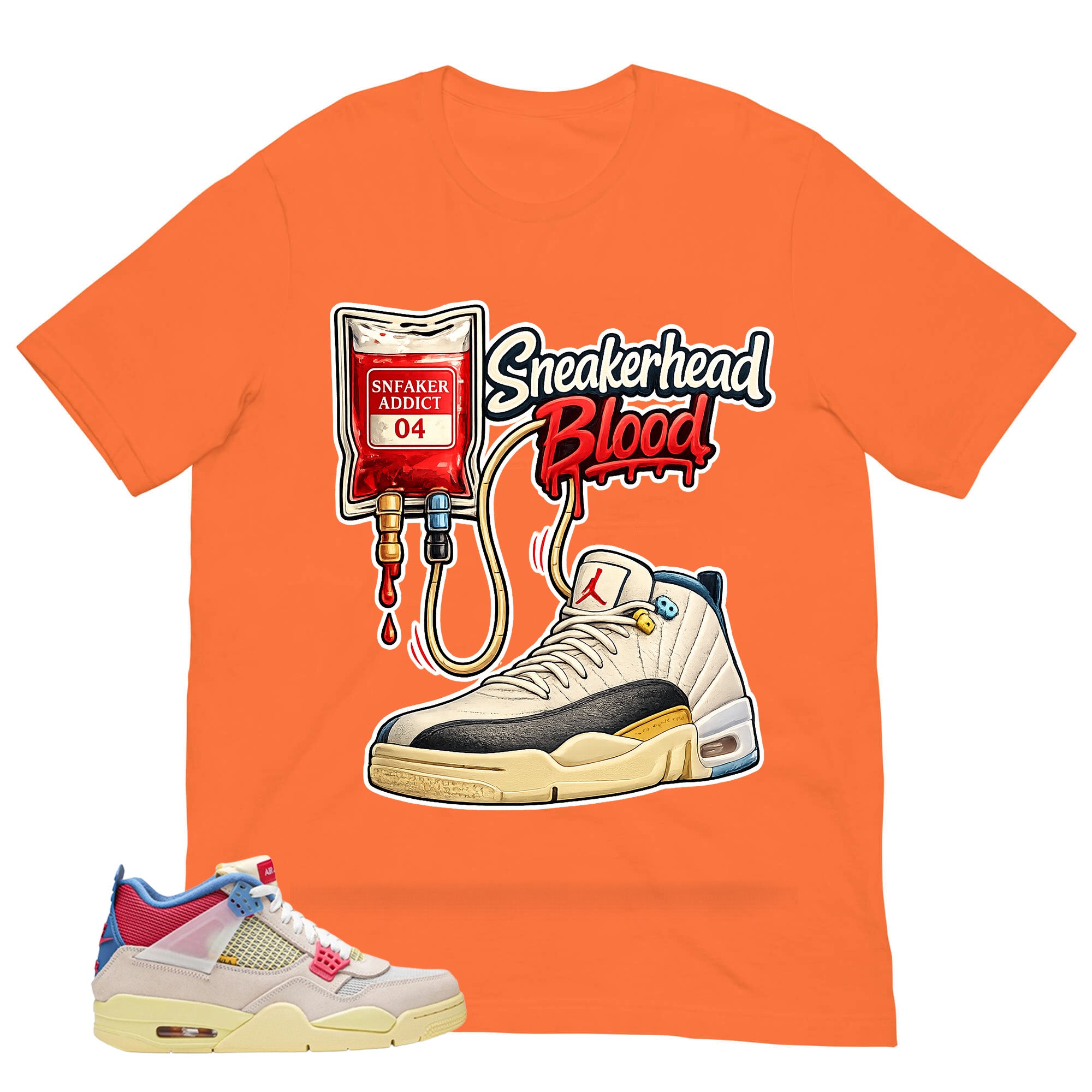 Sneakerhead Blood Shirt - Match Union LA x Air Jordan 4 Guava Ice