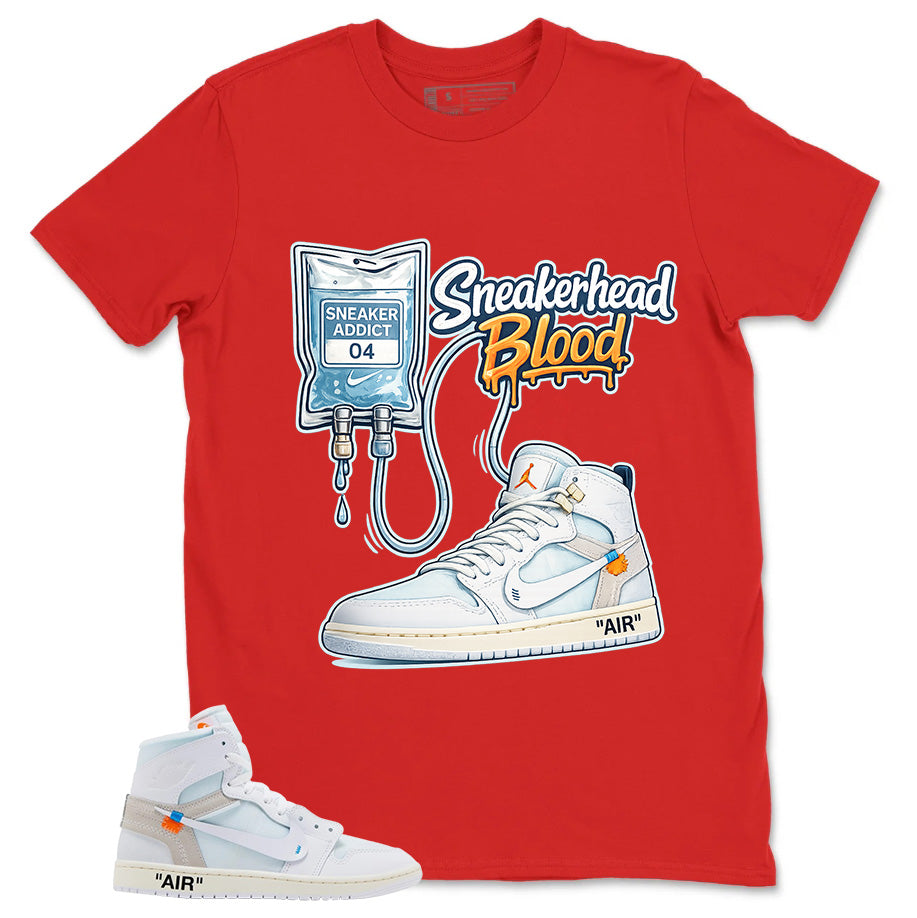 Sneakerhead Blood Shirt - Match Virgil Abloh x Air Jordan 1 Alaska