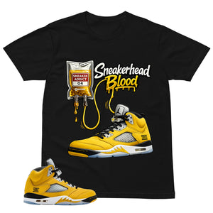Graphic Tee Sneakerhead Blood Shirt - Matching Air Jordan 5 T23 Tokyo | Zadago