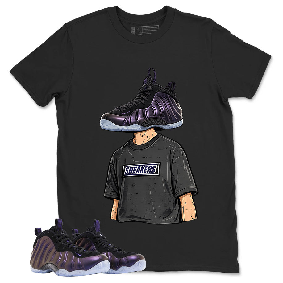 Sneakerhead Graphic Tee, Shirt to Match Air Foamposite One Eggplant, Air Foamposite Unisex Purple Shirt