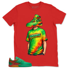 Sneakerhead Shirt - Match Air Force 1 Stadium Green Crimson