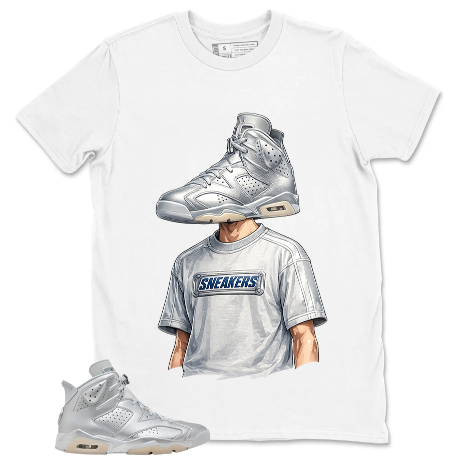 Sneakerhead Shirt - Match Air Jordan 6 x Paris Saint-Germain Metallic Silver