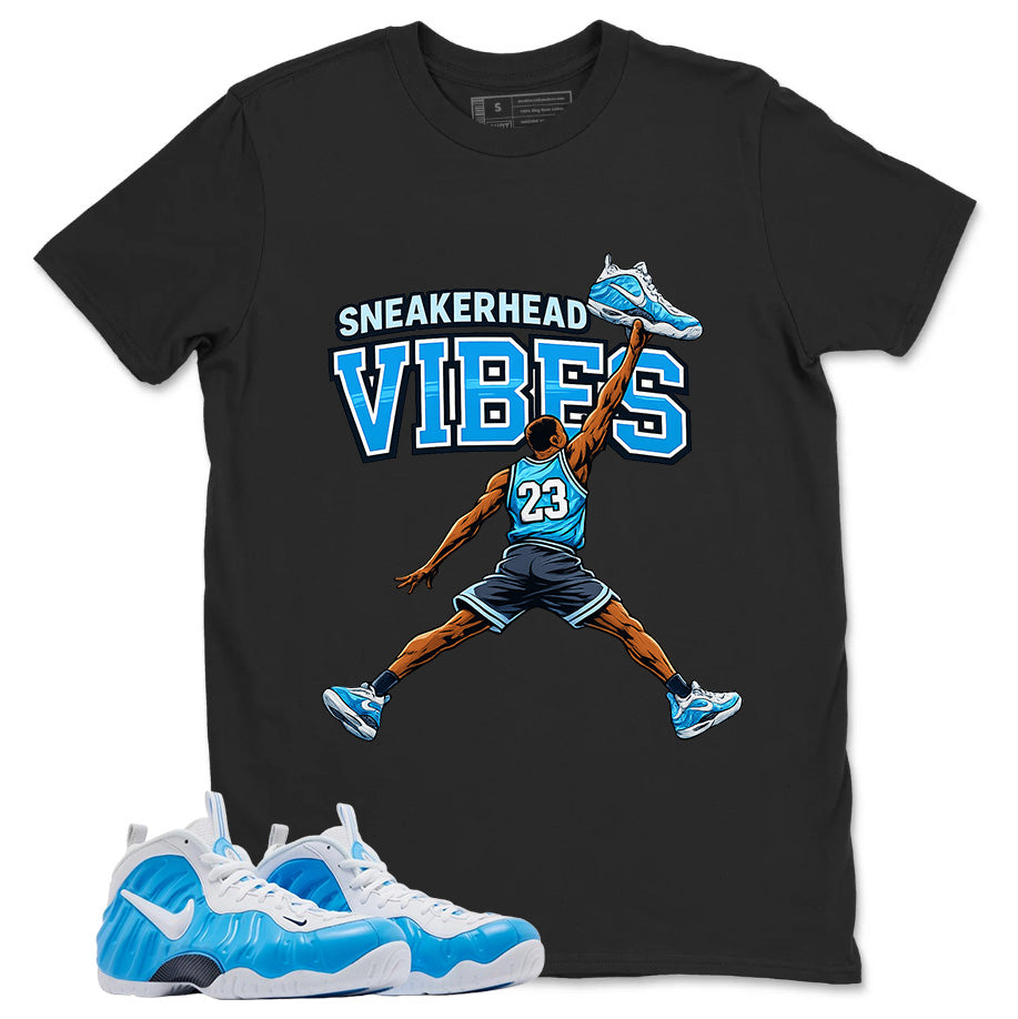 Sneakerhead Vibes Graphic Tee, Shirt to Match Air Foamposite Pro University Blue, Air Foamposite Unisex Blue Shirt