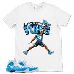 Sneakerhead Vibes Graphic Tee, Shirt to Match Air Foamposite Pro University Blue, Air Foamposite Unisex Blue Shirt