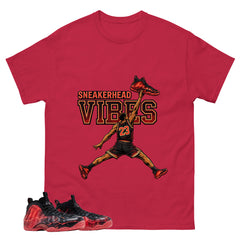 Sneakerhead Vibes Graphic Tee, Shirt to Match Air Foamposite Stranger Things, Air Foamposite Unisex Blue Shirt