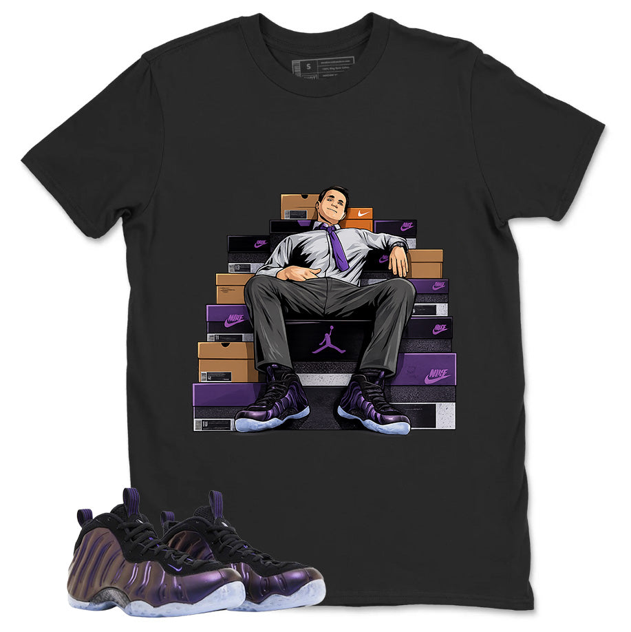Sole Boss Graphic Tee, Shirt to Match Air Foamposite One Eggplant, Air Foamposite Unisex Purple Shirt