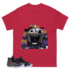 Sole Boss Graphic Tee, Shirt to Match Air Foamposite One Eggplant, Air Foamposite Unisex Purple Shirt