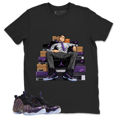 Sole Boss Graphic Tee, Shirt to Match Air Foamposite One Eggplant, Air Foamposite Unisex Purple Shirt